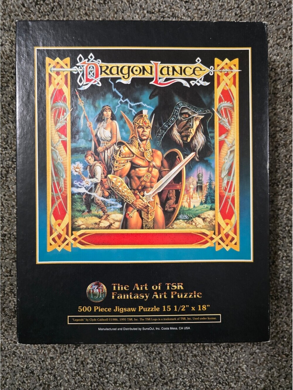 DragonLance The Art of TSR Fantasy Art Puzzle 500 Piece Jigsaw 15.5 x 18 Inches